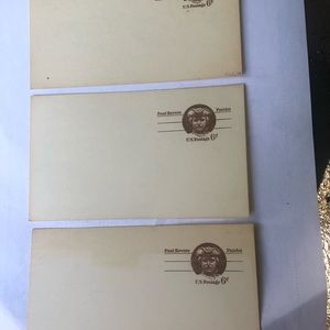 3 Paul Revere 6 Cent Never-Used Postcards